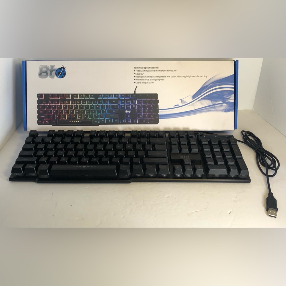 BT Gaming Keyboard Light Up. USB Wired.